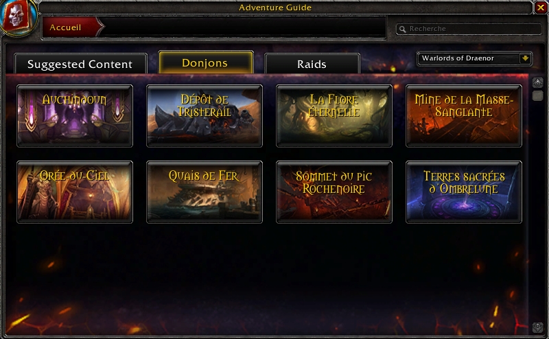 Screenshot du PTR 6.2 de World of Warcraft.