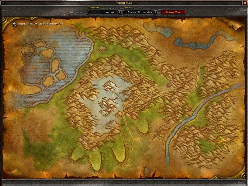 Screenshot de la beta de World of Warcraft (mai 2004)