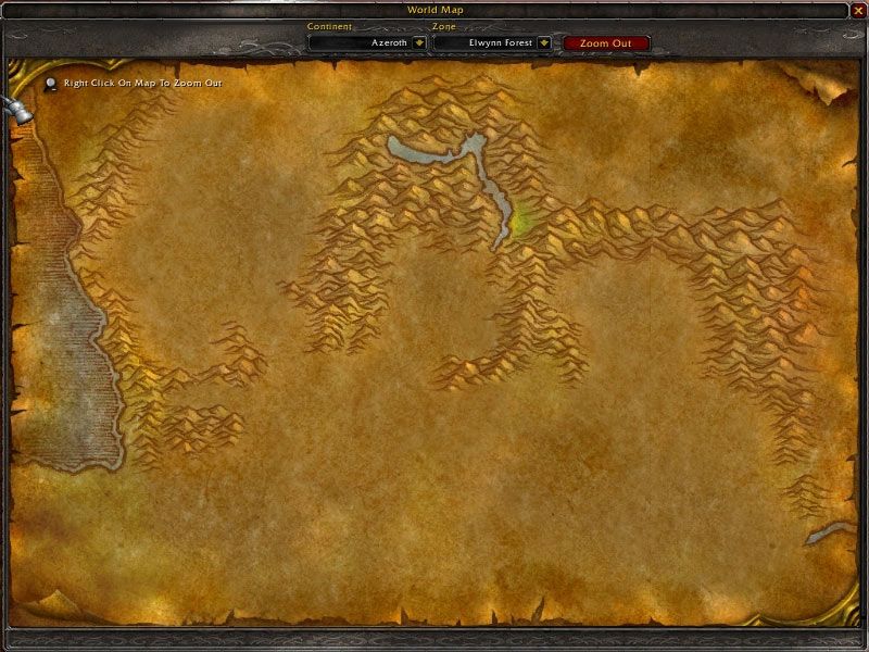 Screenshot de la beta de World of Warcraft (mai 2004)