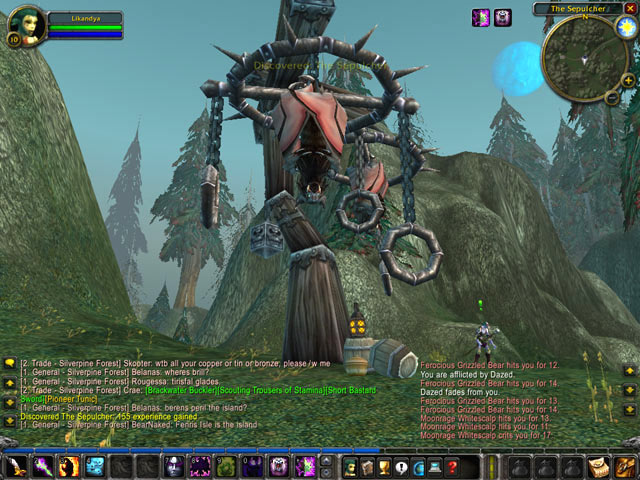 Screenshot de la beta de World of Warcraft (juin 2004)