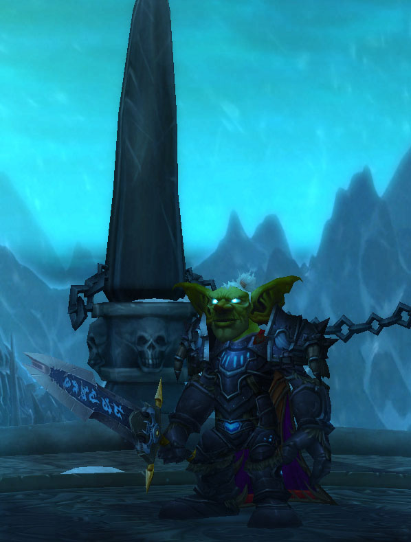 Le Chevalier de la Mort Gobelin dans World of Warcraft.