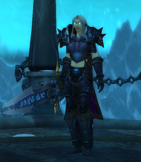Le Chevalier de la Mort Humain dans World of Warcraft.