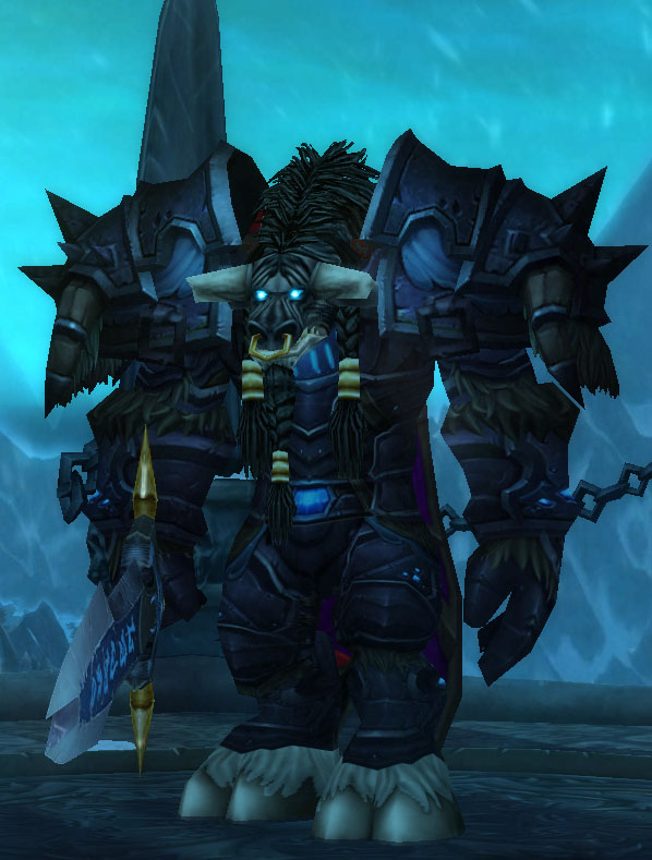 Le Chevalier de la Mort Tauren dans World of Warcraft.