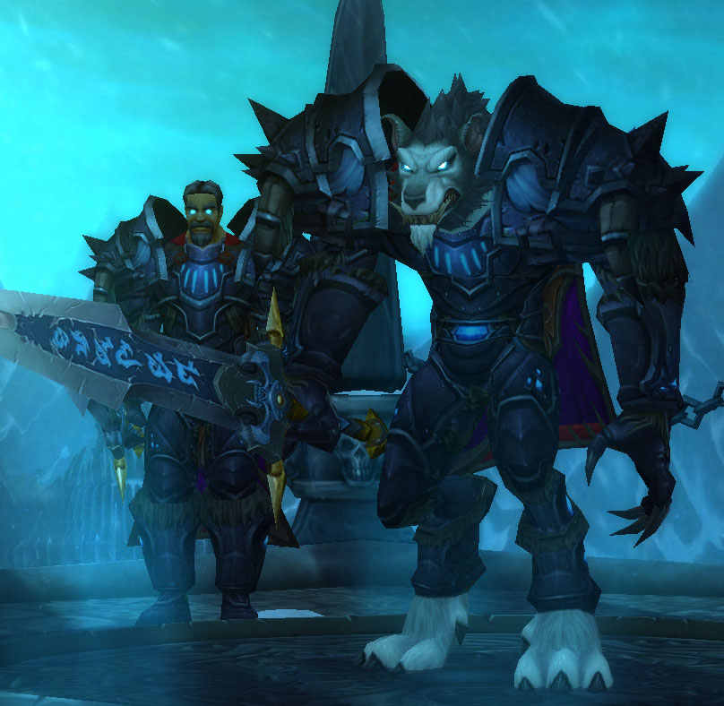 Le Chevalier de la Mort Worgen dans World of Warcraft.