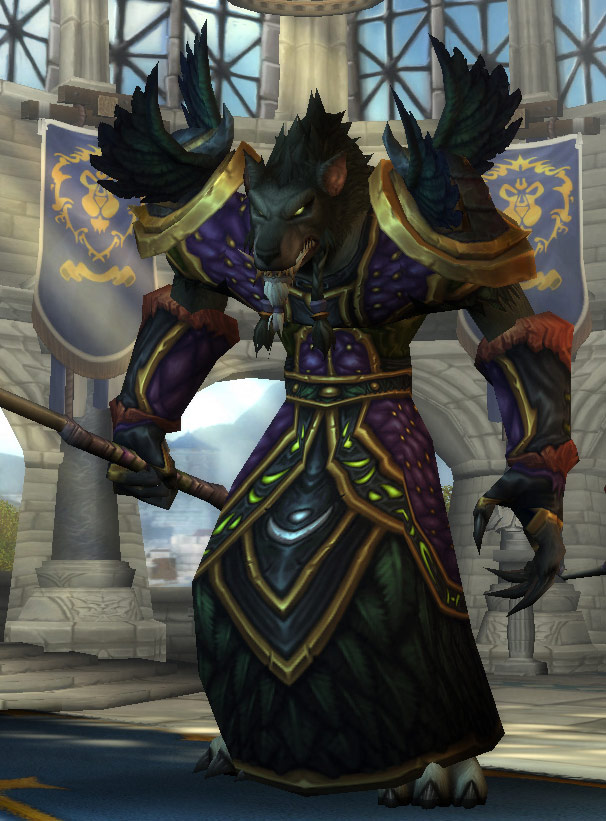 Le Druide Worgen dans World of Warcraft.