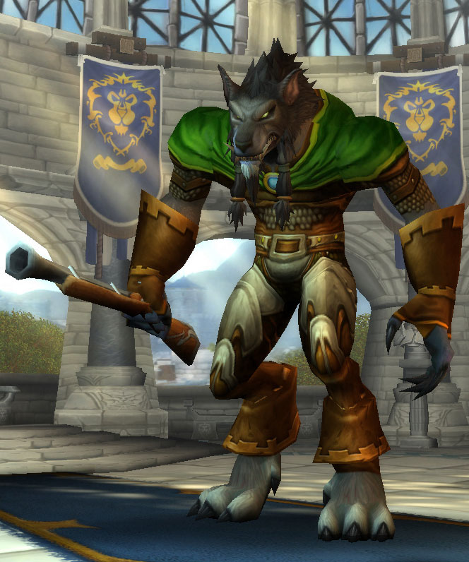 Le Chasseur Worgen dans World of Warcraft.