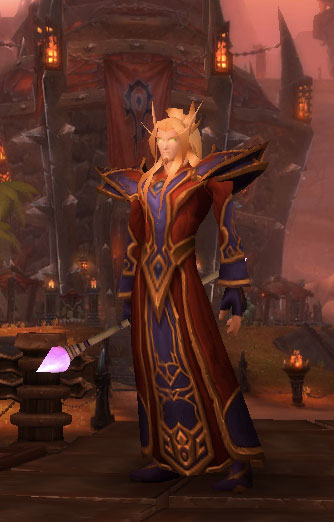 Le Mage Elfe de Sang dans World of Warcraft.