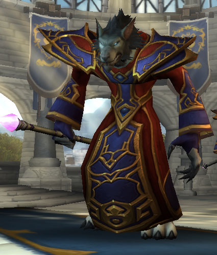 Le Mage Worgen dans World of Warcraft.