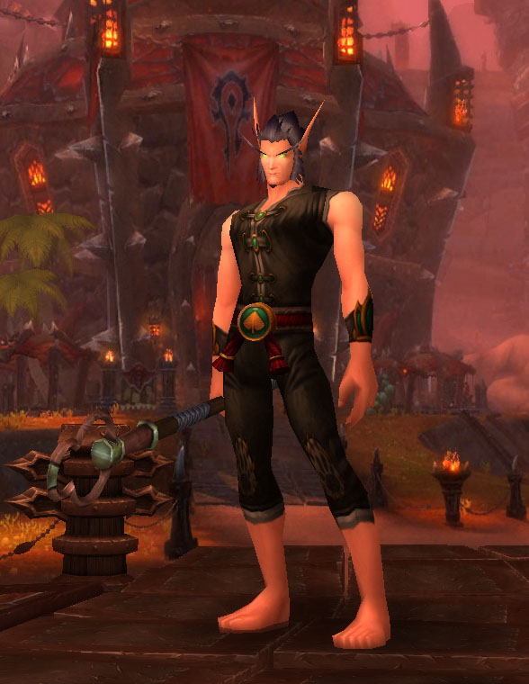 Le Moine Elfe de Sang dans World of Warcraft.
