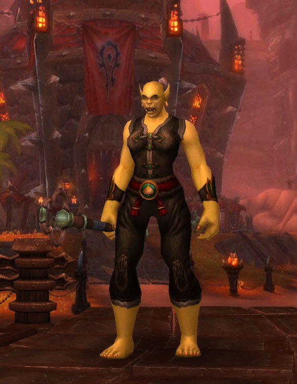 Le Moine Orc dans World of Warcraft.