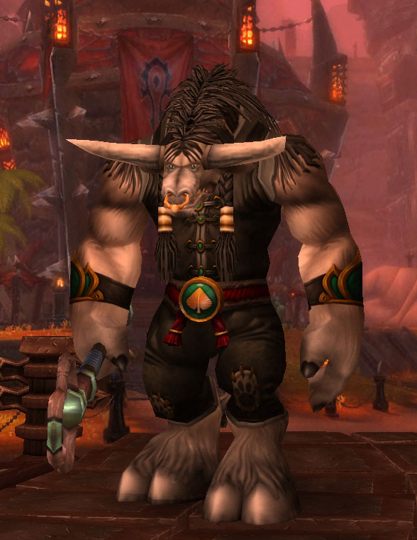 Le Moine Tauren dans World of Warcraft.