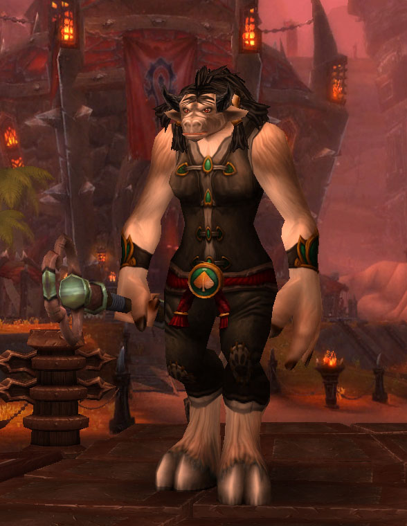 Le Moine Tauren dans World of Warcraft.