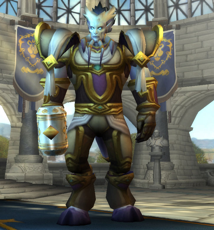 Le Paladin Draeneï dans World of Warcraft.