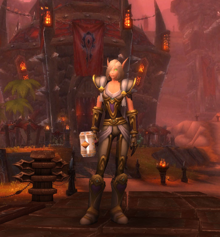 Le Paladin Elfe de Sang dans World of Warcraft.