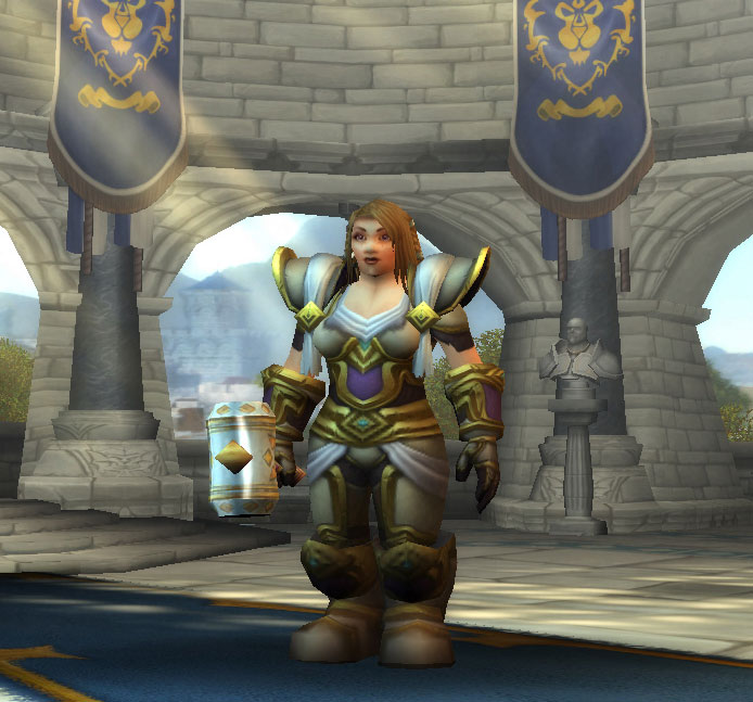 Le Paladin Nain dans World of Warcraft.