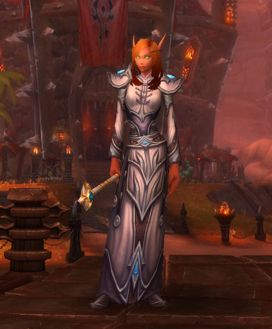 Le Prêtre Elfe de Sang dans World of Warcraft.