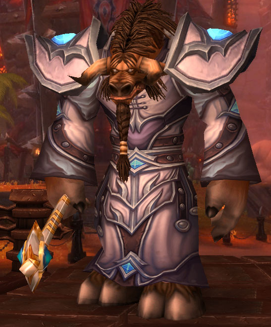 Le Prêtre Tauren dans World of Warcraft.