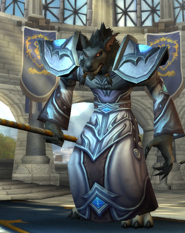 Le Prêtre Worgen dans World of Warcraft.