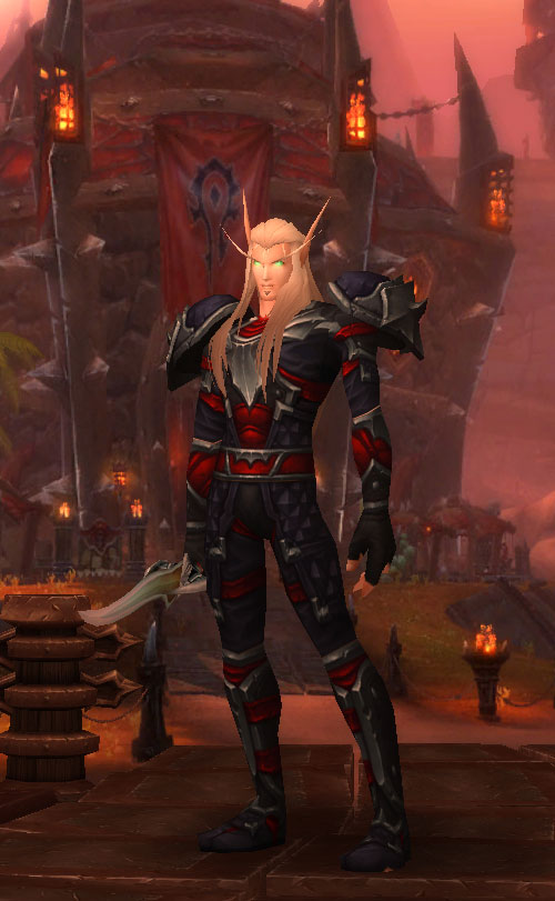 Le Voleur Elfe de Sang dans World of Warcraft.