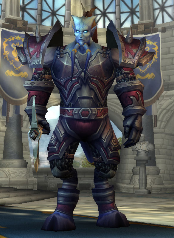 Le Guerrier Draeneï dans World of Warcraft.