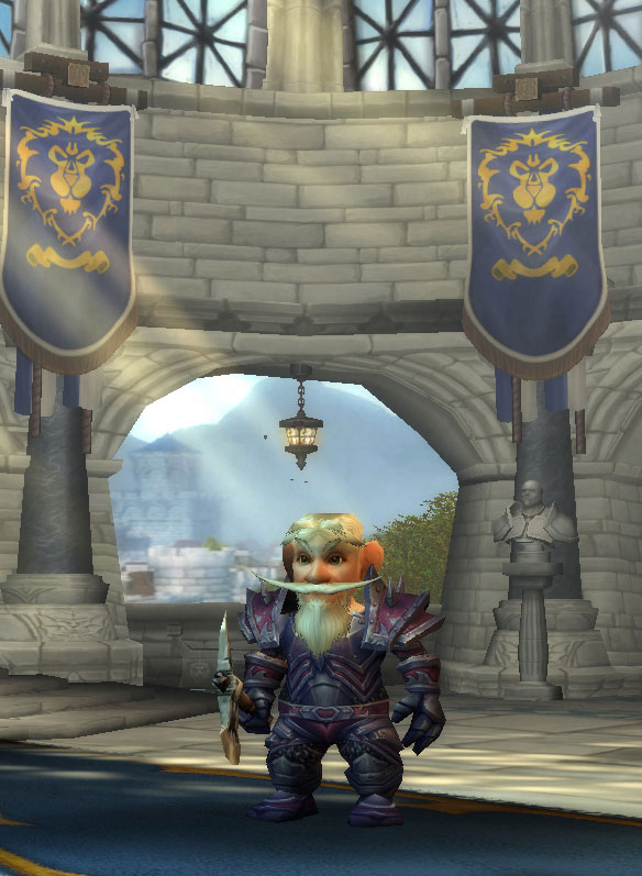 Le Guerrier Gnome dans World of Warcraft.
