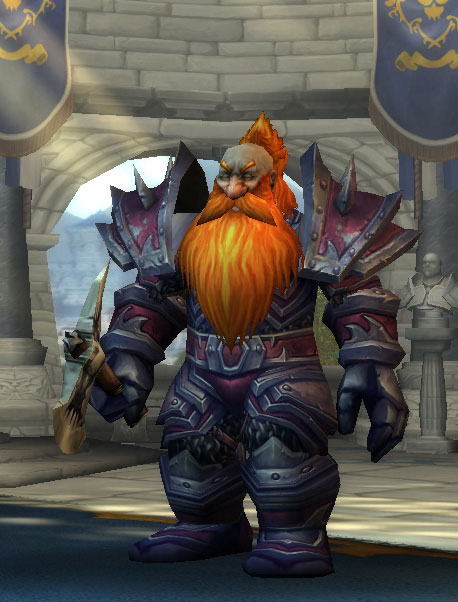 Le Guerrier Nain dans World of Warcraft.