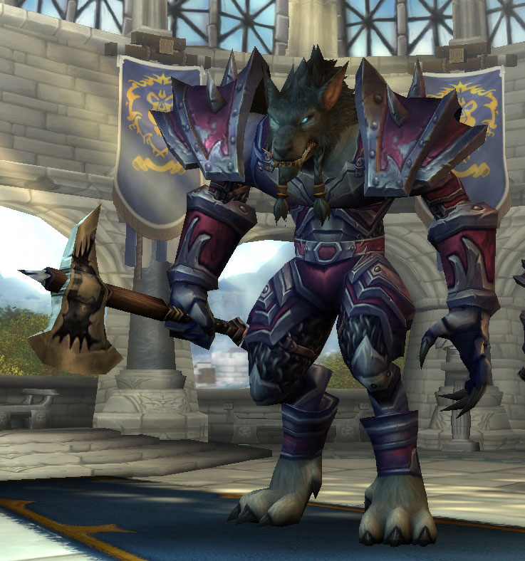 Le Guerrier Worgen dans World of Warcraft.