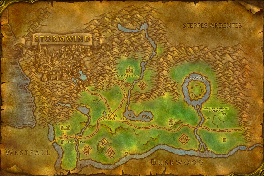 Carte De La Forêt DElwynn World Of Warcraft JudgeHype.
