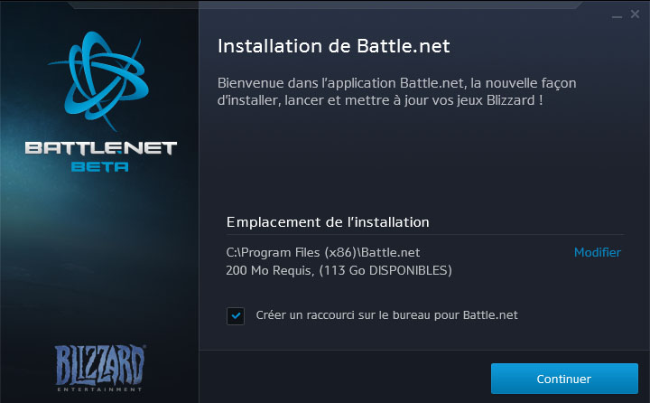 Screenshot du nouveau client Battle.net.