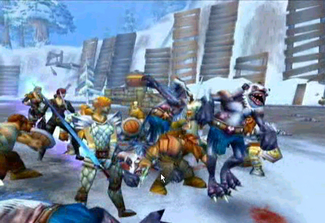 Capture d'écran du Trailer de Blizzard (mars 2003)