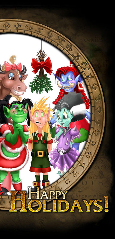 Image de la page d'accueil du site de Blizzard (décembre 2007).
