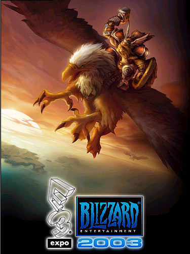 Image de la page d'accueil de Blizzard à l'occasion de l'E3 2003