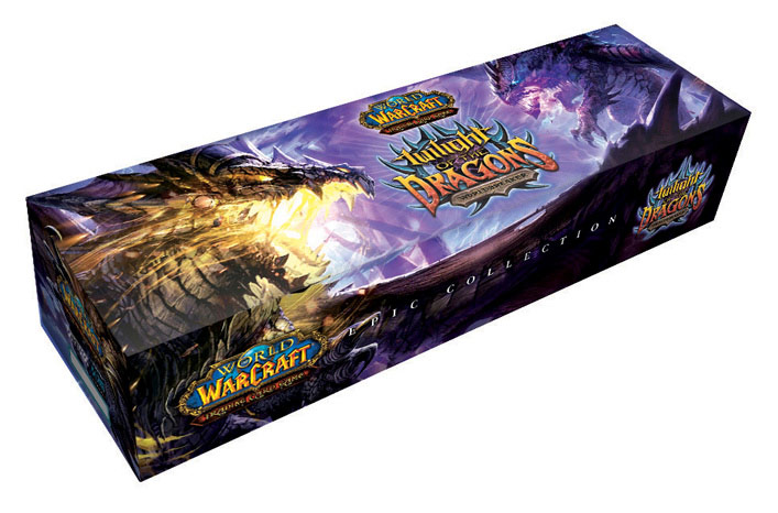 Extension Twilight of the Dragons du jeu de cartes à collectionner WoW. Epic Collection.