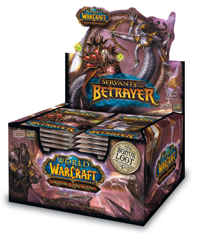 Pack de 24 boosters de l'extension Servants of the Betrayer du jeu de cartes à collectionner WoW.