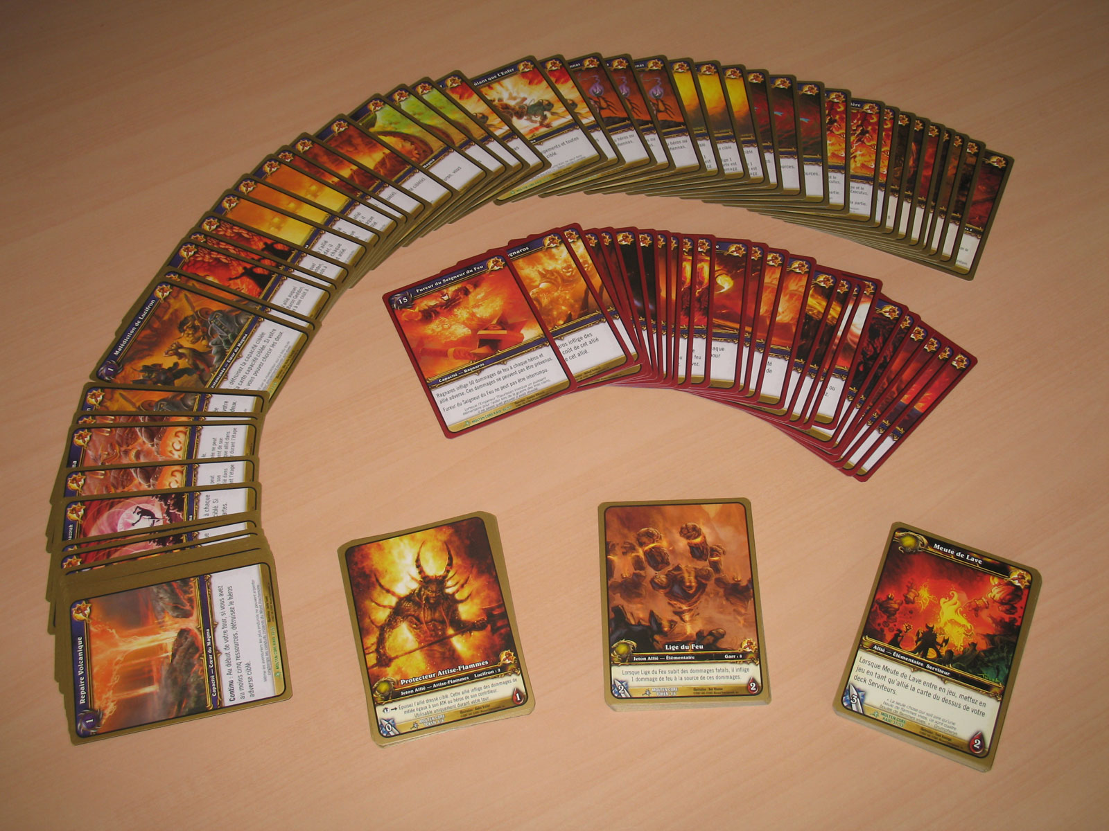 Deck de raid Coeur du Magma, du jeu de cartes à collectionner World of Warcraft.