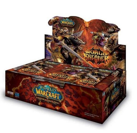 Boîte de 24 boosters de Worldbreaker, extension du jeu de cartes à collectionner World of Warcraft.