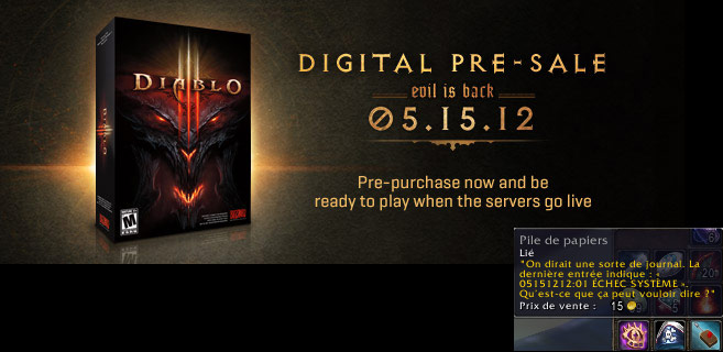 Référence au lancement de Diablo III. Image envoyée par Ombelyne.