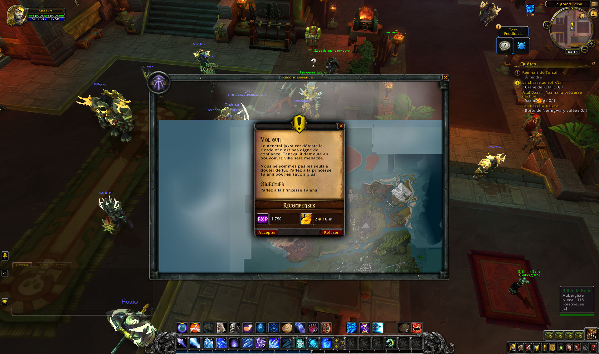 Screenshot de Vol'dun dans World of Warcraft: Battle for Azeroth.