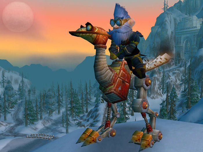 La monture des Gnomes dans World of Warcraft.