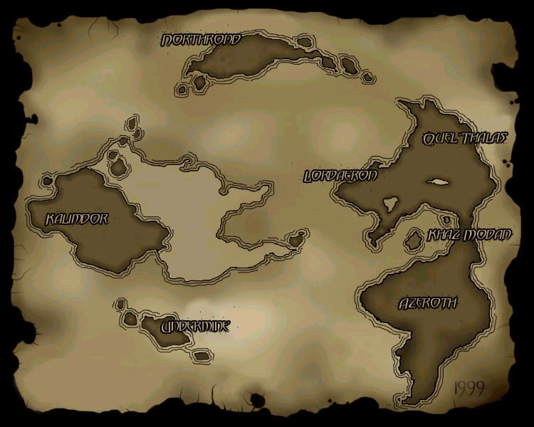 Carte du monde de Warcraft