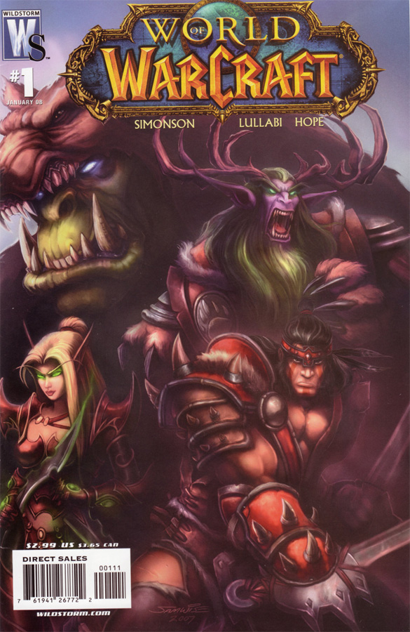 Couverture du numéro 1 du Comic World of Warcraft (janvier 2008).