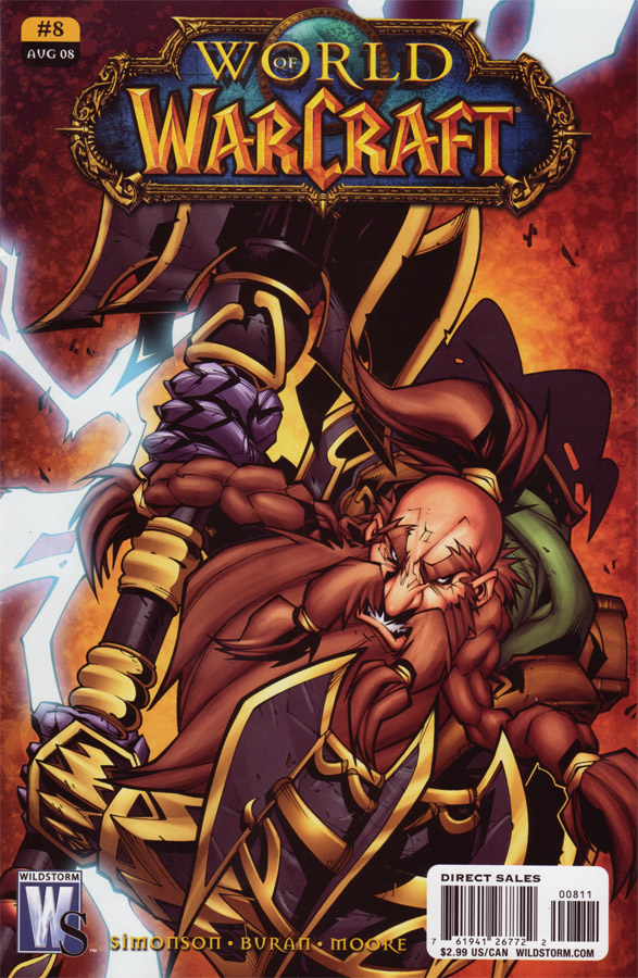 Couverture du numéro 8 du Comic World of Warcraft (août 2008).