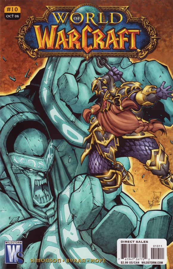 Couverture du numéro 10 du Comic World of Warcraft (octobre 2008).