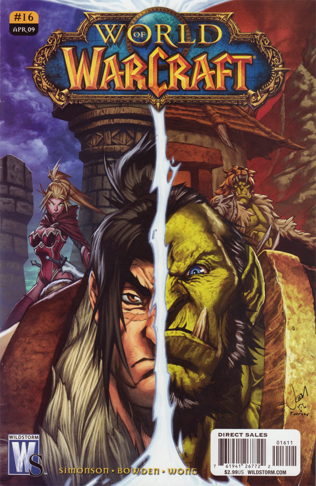 Couverture du 16ème numéro du Comic World of Warcraft édité par Wildstorm.