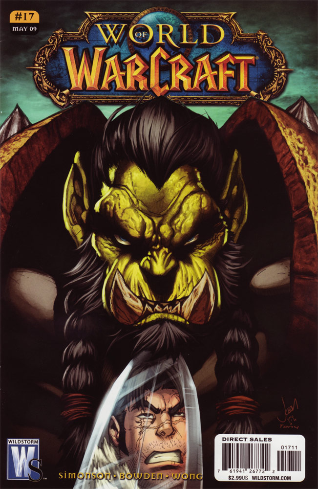 Couverture du 17ème numéro du Comic World of Warcraft édité par Wildstorm.