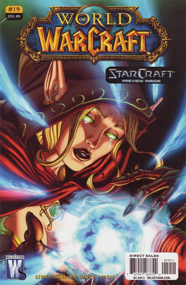 Couverture du 19ème numéro du Comic World of Warcraft édité par Wildstorm.