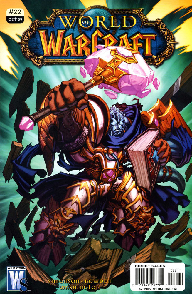 Couverture du 22ème numéro du Comic World of Warcraft édité par Wildstorm.