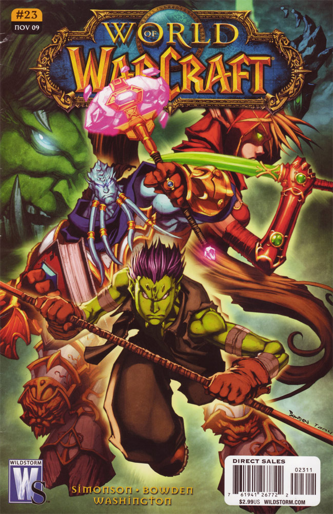 Couverture du 23ème numéro du Comic World of Warcraft édité par Wildstorm.
