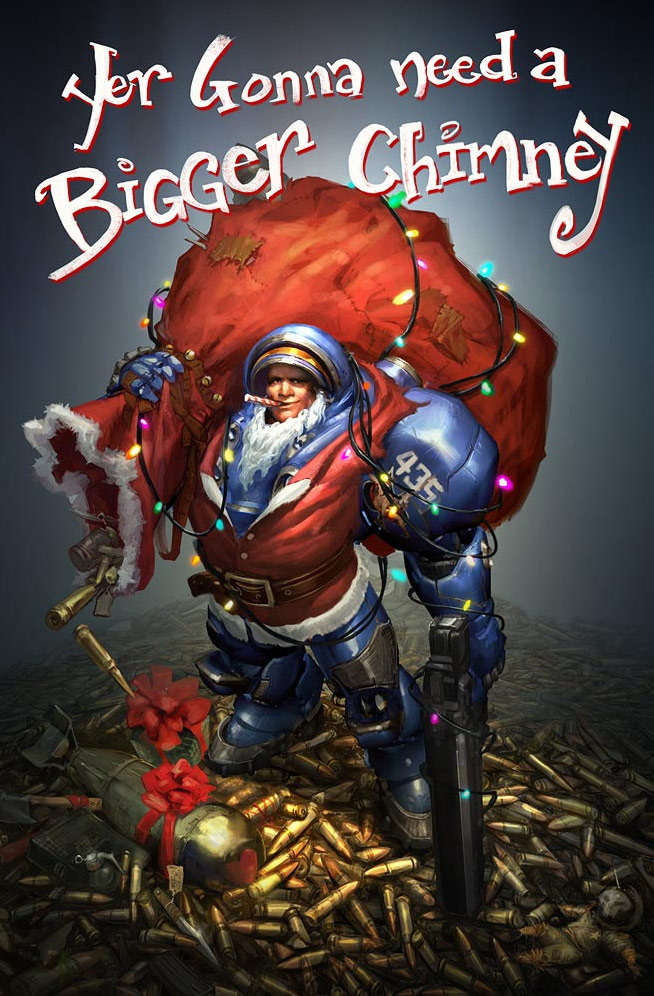 Carte de Noël 2010 réalisée par Blizzard.