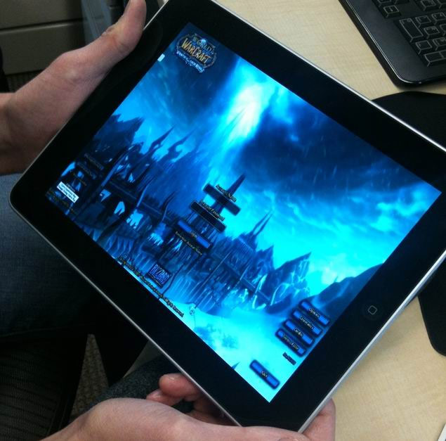 World of Warcraft sur iPad.